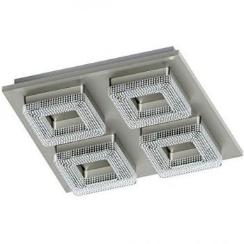 Steel Chrome Fradelo Square 4x4 LED Light (4W) – Ceiling & Wall