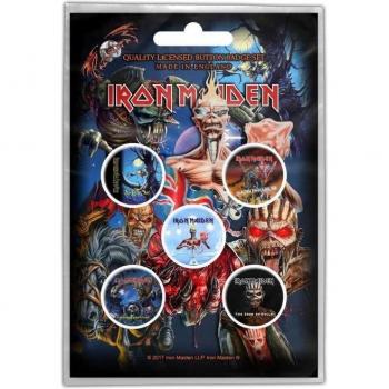 Kit d'Insignes Albums Iron Maiden – Pack 5