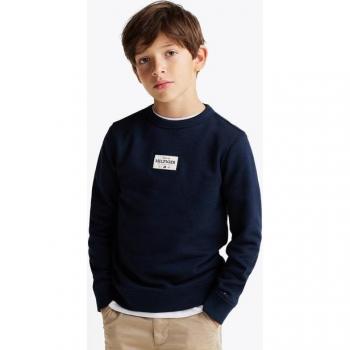 Sweat bleu en coton mélangé Tommy Hilfiger 6 ans