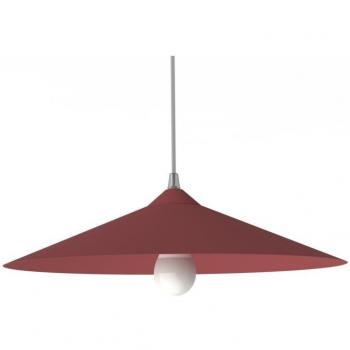 Pannello Sospeso 1XE27 Metallo Rosso Cowhide 42W