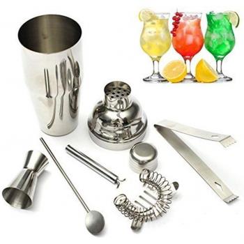 Edelstahl Shaker Set für Cocktails 5 Teile 550 ml