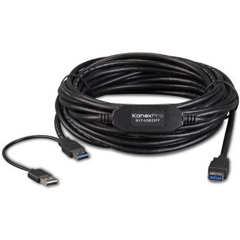 Kanex Pro 16 ft Black USB 3.0 Active Extension Cable, Male to Female