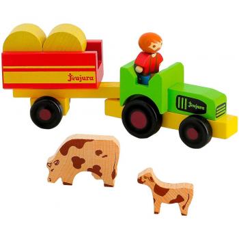 Jeu de figurines fermier et tracteur JeuJura