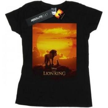 T-shirt femme Disney Le Roi Lion avec motif de coucher de soleil en coton