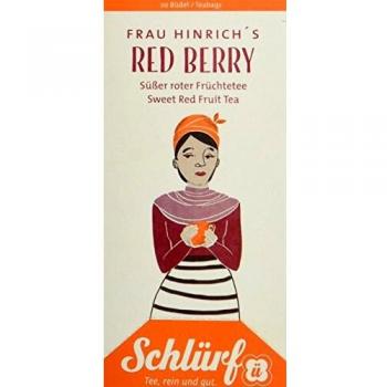 Schlürf Büdel Organic Frau Hinrich's Red Berry, 20 Beutel