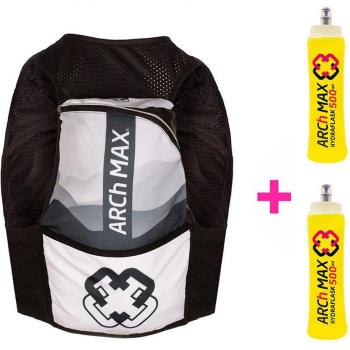ArcherTrail 12 L Wasserreservoir + 2 SoftFlask 500 ml – Grau/Schwarz – L‑XL
