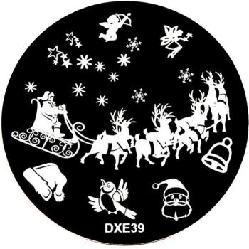 Acero Inoxidable: Placa Rascador de Sellos Navideños