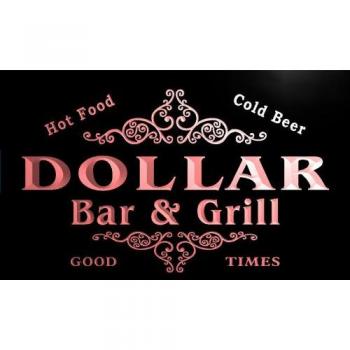 Grill‑Bar LED Neon Sign DOLLAR Family Geschenk