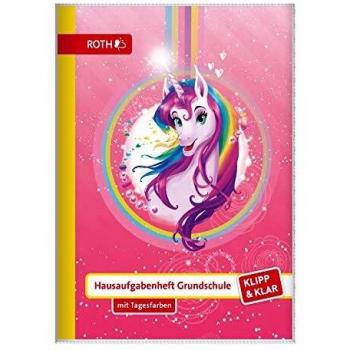 Hausaufgabenheft Grundschule Klipp & Klar, Einhornportrait