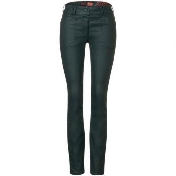 Cecil elastische Hose mit Glanzbeschichtung
