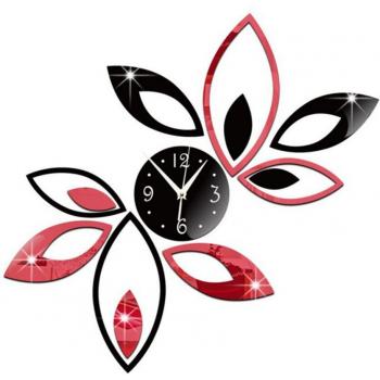 Horloge décorative murale 3D sans cadre