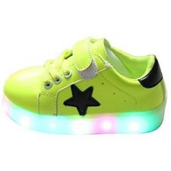 Shoes Verde Infantil Luminiscente