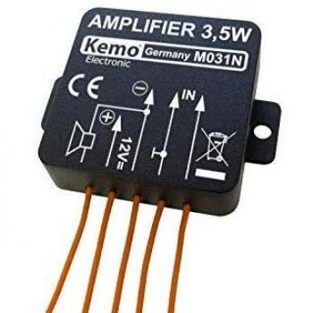 Kemo M031N Amplificatore mono Componente sfuso 5 V/DC 6 9 12 V/DC 3.5, Entwicklungsboard Zubehör