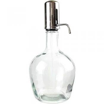 Distributeur de boissons transparent gris chrome