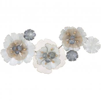 Panel ornamental de rosas de hierro suave