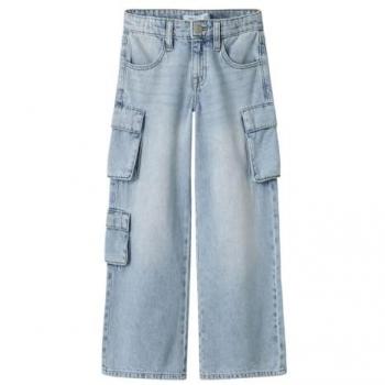 JEANS RAGAZZA BELLA CARGO BLU CHIARO