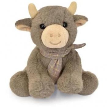 Doudou & Mucca: Mucca a 14 cm con sciarpa