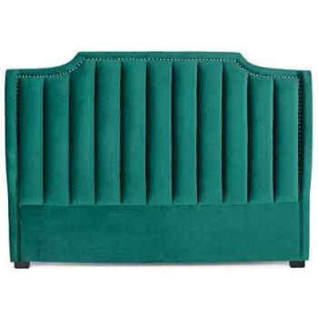 Menzzo Tête de lit bois vert, capacité 7 personnes