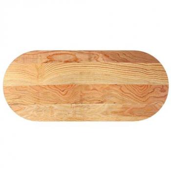 VidaXL Dessus de table 140x60x2 cm bois de chêne massif ovale, plateau de table basse, plateau de table de remplacement, 4009072