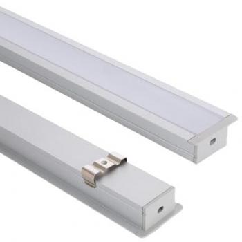 Encastré Alumineux “Base‑Cap” – Support Ruban LED Semi‑Transparent, 4 m