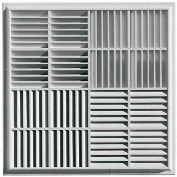 Faux-Plafond Ventilation Carrée PVC – 440×440 mm