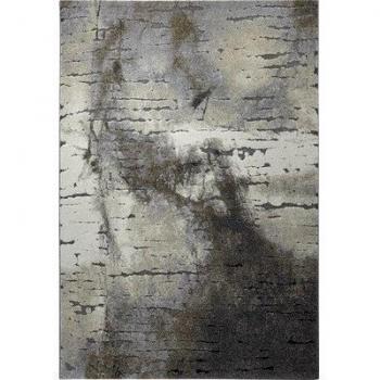 Tapis contemporain effet mur béton 170x120 gris/brun