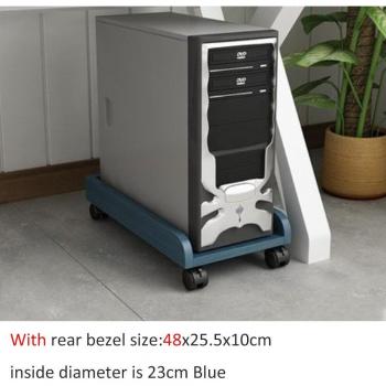Universal Wooden CPU Holder with Wheels
