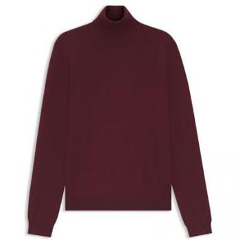 HUGO Herren Rollkragenpullover Thomas M Bordeaux Größe S