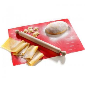 Tapis de four en silicone Rouge Circulaire