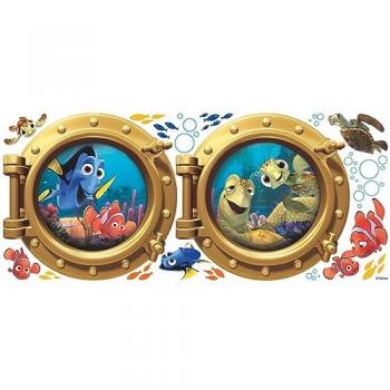Stickers Muraux Disney Némo Hublots Multicolores