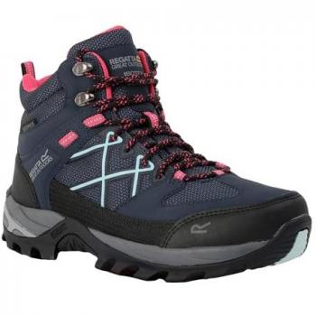 Regatta Women's Samaris III Hiking Boots Navy Pink Aqua, Size: UK 6.5