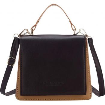 Hit Color PU Leather Ladies' Crossbody Bag