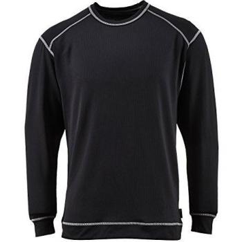 Chemise technique Portwest, longue manche, anti‑bactérie, noir, M