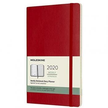Moleskine Agenda Settimanale 2020 Rosso Scarlatto Large