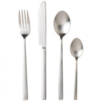 Bitz 16tlg. Besteckset in Silber matt