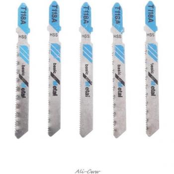 Set de 5 Hojas de Sierra Rápida HSS T118A para Madera y Metal