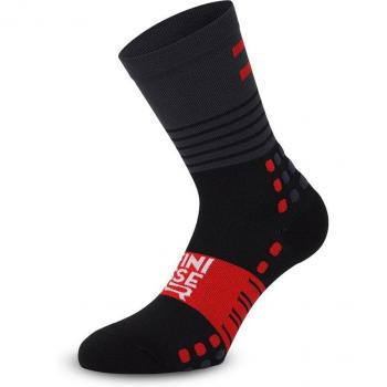 Finisseur Pro Calze a Strisce L Nero Rosso