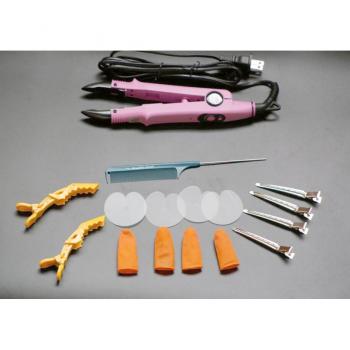 Fusion Hair Extension Keratin Bonding Flat Iron in Pink