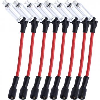 Juego de cables de bujías rojos para Chevrolet Avalanche 2007, 10,2mm, 8 Uds