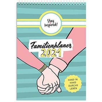 XXL Familienplaner 2021 | Wandkalender mit 6 Spalten für bis zu 6 Personen in DIN A3. Familienkalender Poster 2021 zum Aufhängen. Inklusive ... sowie einer Übersicht aller Schulferien
