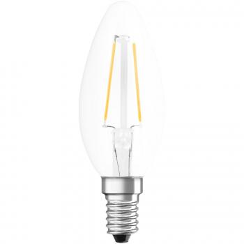 LEDVANCE LED-Kerzenlampe FM E14 2,5W F 2700K ws 250lm kl Filamentlampe 300° AC Ø35x100mm