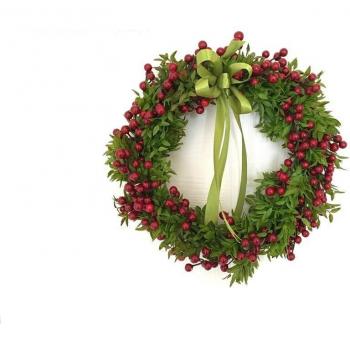 32cm Christmas Floral Wreath for Home and Event Decoration