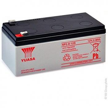 Batería sellada AGM YUASA NP2.8-12 12V 2.8Ah F4.8