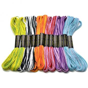 100 Farben Stickgarn für Handarbeiten