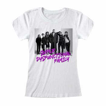 Tee Fitted Negro/Blanco Inspirado en Umbrella Academy