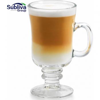 250ml Clear Glass Tea Cup with Handle
