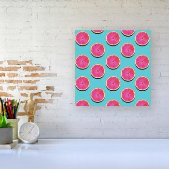 Fruity Pink Grapefruit Pattern Canvas – Small Pink