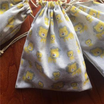 Multi-Purpose Cotton Linen Drawstring Bag Baby Lion YL24b