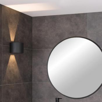 Applique murale LED Axi noire pour salle de bain
