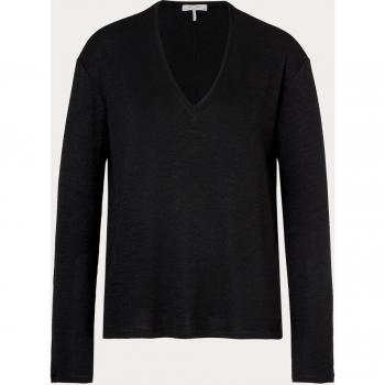 Rag & Bone Suéter Cuello en V Negro MEDIUM